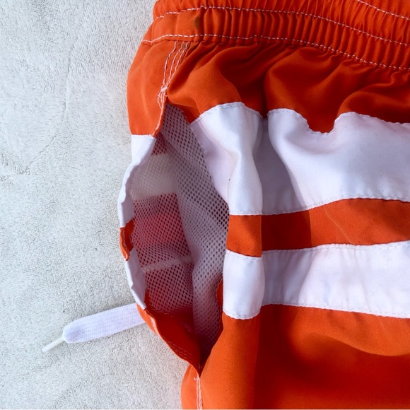 LANESBORO Swim Trunks Orange White Sz. Extra Large - Picture 3 of 7